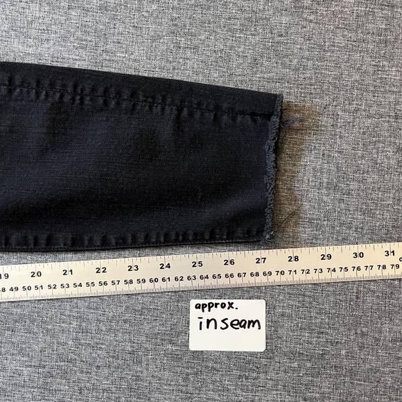 Mother The Looker Ankle Fray Not Guilty Jeans - Women's Size 30 - Black - Picture 11 of 13